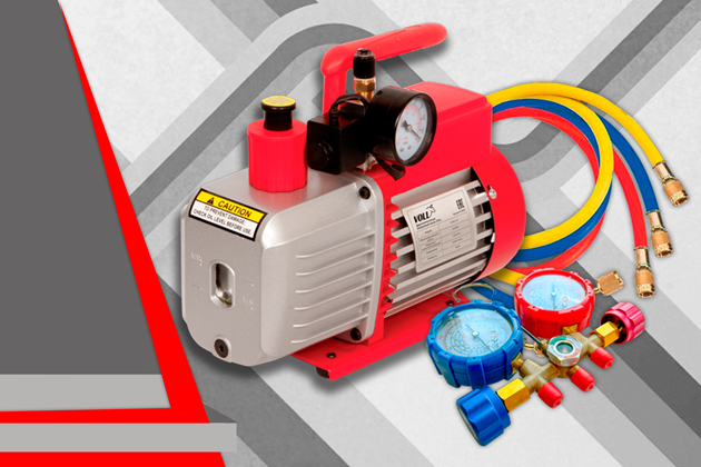 Вакуумные двухступенчатые насосы VOLL V-VAC для заправки систем кондиционирования вакуумные двухступенчатые насосы voll v-vac для заправки систем кондиционирования