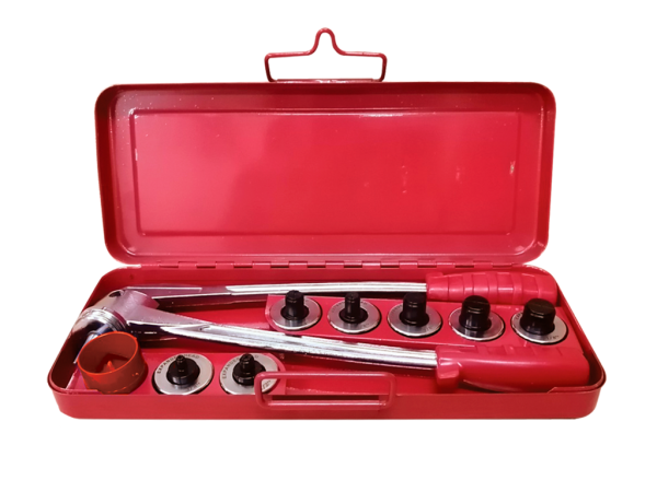 Ручной экспандер VOLL с набором расширительных головок для медных труб 8/10-28 мм в ящике